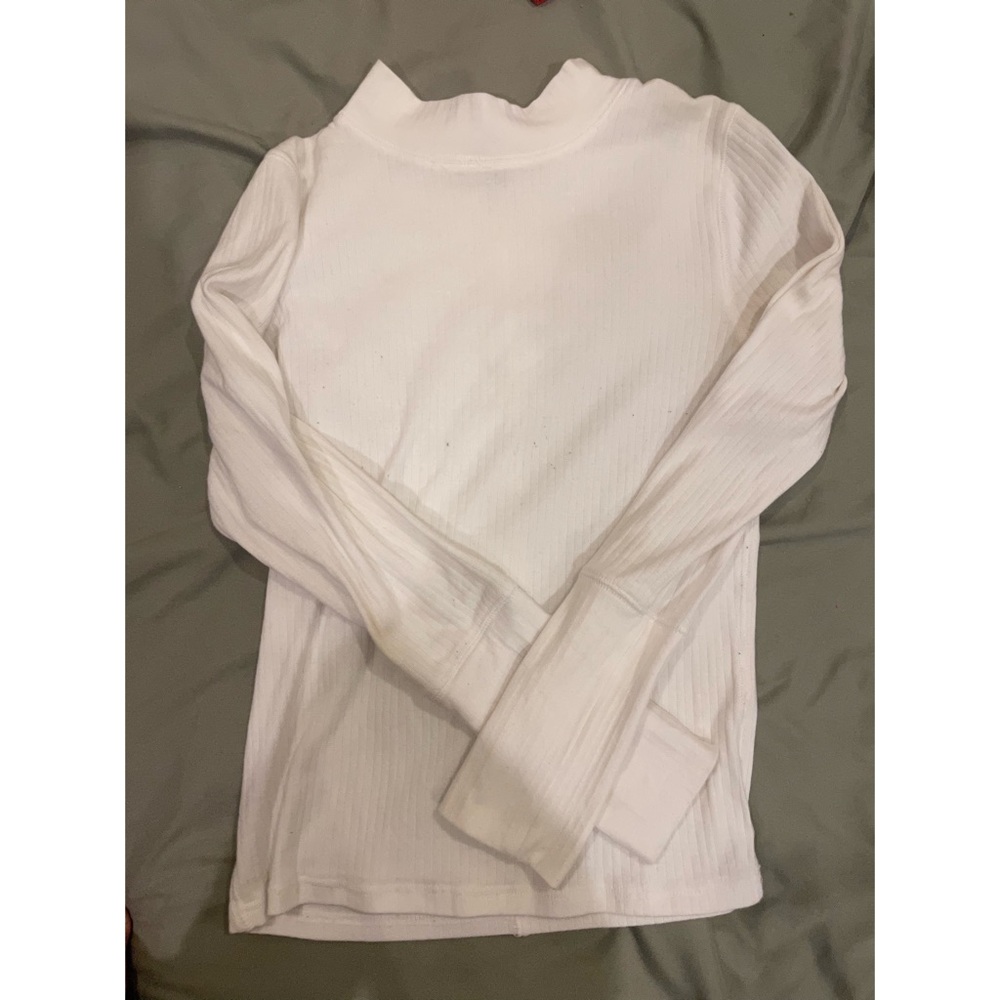 FREE PEOPLE white mock neck long sleeve size M